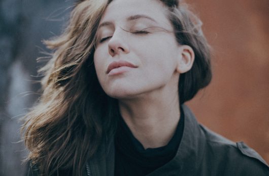 women breathing for wellbeing